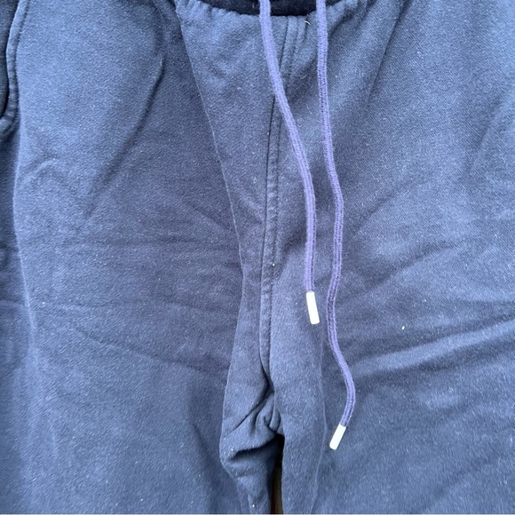 Tommy Hilfiger Navy Blue and Red and White Side Panel Drawstring Sweatpants - Picture 4 of 5